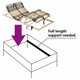 Acquista Letto con Telaio a Doghe Elettrico 42 Doghe 7 Zone 100x200 cm con riferimento GHV-321829 della ditta GARDENHOME