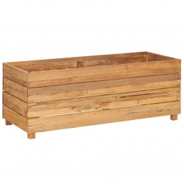 Acquista Letto Rialzato 100x40x38 cm Legno di Teak di Recupero e Acciaio con riferimento GHV-47422 della ditta GARDENHOME