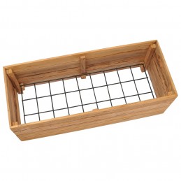 Acquista Letto Rialzato 100x40x38 cm Legno di Teak di Recupero e Acciaio con riferimento GHV-47422 della ditta GARDENHOME