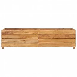 Acquista Letto Rialzato 150x40x38 cm Legno di Teak di Recupero e Acciaio con riferimento GHV-47423 della ditta GARDENHOME