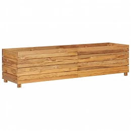 Acquista Letto Rialzato 150x40x38 cm Legno di Teak di Recupero e Acciaio con riferimento GHV-47423 della ditta GARDENHOME