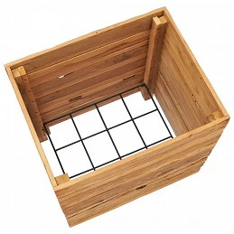 Acquista Letto Rialzato 50x40x55 cm Legno di Teak di Recupero e Acciaio con riferimento GHV-47424 della ditta GARDENHOME