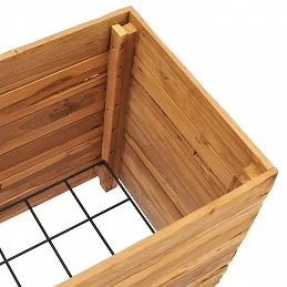 Acquista Letto Rialzato 50x40x55 cm Legno di Teak di Recupero e Acciaio con riferimento GHV-47424 della ditta GARDENHOME