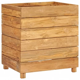 Acquista Letto Rialzato 50x40x55 cm Legno di Teak di Recupero e Acciaio con riferimento GHV-47424 della ditta GARDENHOME