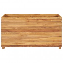Acquista Letto Rialzato 100x40x55 cm Legno di Teak di Recupero e Acciaio con riferimento GHV-47425 della ditta GARDENHOME