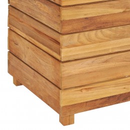 Acquista Letto Rialzato 100x40x55 cm Legno di Teak di Recupero e Acciaio con riferimento GHV-47425 della ditta GARDENHOME