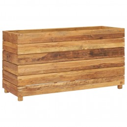 Acquista Letto Rialzato 100x40x55 cm Legno di Teak di Recupero e Acciaio con riferimento GHV-47425 della ditta GARDENHOME