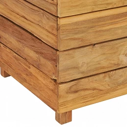 Acquista Letto Rialzato 50x40x72 cm Legno di Teak di Recupero e Acciaio con riferimento GHV-47427 della ditta GARDENHOME