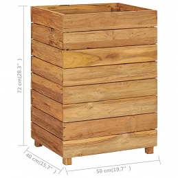 Acquista Letto Rialzato 50x40x72 cm Legno di Teak di Recupero e Acciaio con riferimento GHV-47427 della ditta GARDENHOME