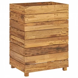 Acquista Letto Rialzato 50x40x72 cm Legno di Teak di Recupero e Acciaio con riferimento GHV-47427 della ditta GARDENHOME