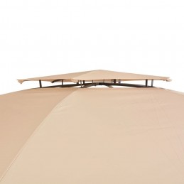 Acquista Gazebo Padiglione da Giardino con Tende Esagonale 360x265 cm con riferimento GHV-43166 della ditta GARDENHOME