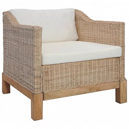 Acquista Set di Divani 2 pz con Cuscini in Rattan Naturale con riferimento GHV-278614 della ditta GARDENHOME