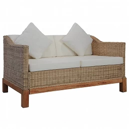 Acquista Set di Divani 2 pz con Cuscini in Rattan Naturale con riferimento GHV-278614 della ditta GARDENHOME
