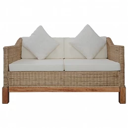 Acquista Set di Divani 2 pz con Cuscini in Rattan Naturale con riferimento GHV-278614 della ditta GARDENHOME