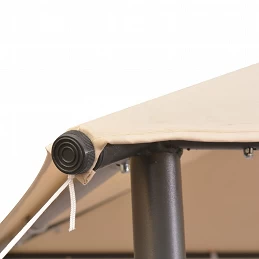 Acquista Gazebo Padiglione Tenda Tettoia 3x3 m Acciaio Beige con riferimento GHV-43172 della ditta GARDENHOME