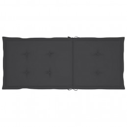 Acquista 2 Pz Cuscini per Sedie da Giardino Antracite 120x50x3 cm con riferimento GHV-43177 della ditta GARDENHOME