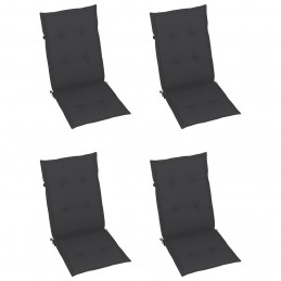 Acquista 4 pz Cuscini per Sedie da Giardino Antracite 120x50x3 cm con riferimento GHV-43178 della ditta GARDENHOME