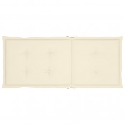 Acquista 2 pz Cuscini per Sedie da Giardino Crema 120x50x3 cm con riferimento GHV-43181 della ditta GARDENHOME