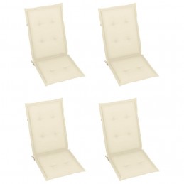 Acquista 4 pz Cuscini per Sedie da Giardino Crema 120x50x3 cm con riferimento GHV-43182 della ditta GARDENHOME