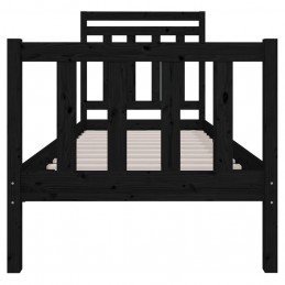 Acquista Giroletto Nero in Legno Massello 75x190 cm 2FT6 Small Single con riferimento GHV-3100683 della ditta GARDENHOME