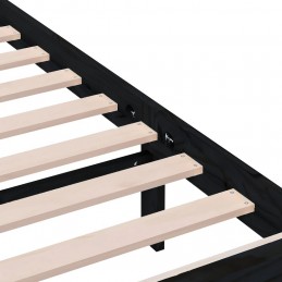 Acquista Giroletto Nero in Legno Massello 75x190 cm 2FT6 Small Single con riferimento GHV-3100683 della ditta GARDENHOME