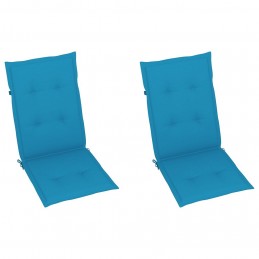 Acquista 2 pz Cuscini per Sedie da Giardino Blu 120x50x3 cm con riferimento GHV-43183 della ditta GARDENHOME