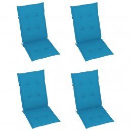 Acquista 4 Pz Cuscini per Sedie da Giardino Blu 120x50x3 cm con riferimento GHV-43184 della ditta GARDENHOME