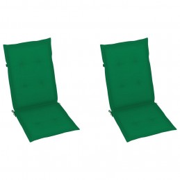 Acquista 2 pz Cuscini per Sedie da Giardino Verdi 120x50x3 cm con riferimento GHV-43185 della ditta GARDENHOME