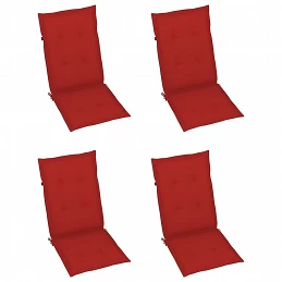 Acquista 4 pz Cuscini per Sedie da Giardino Rossi 120x50x3 cm con riferimento GHV-43188 della ditta GARDENHOME