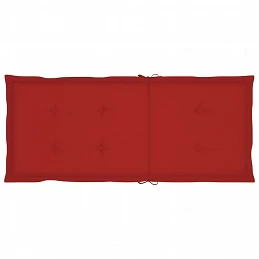 Acquista 4 pz Cuscini per Sedie da Giardino Rossi 120x50x3 cm con riferimento GHV-43188 della ditta GARDENHOME