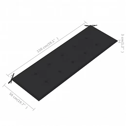 Acquista Cuscino per Panca da Giardino Antracite 150x50x3 cm con riferimento GHV-43191 della ditta GARDENHOME