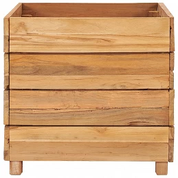 Acquista Letto Rialzato 50x40x38 cm Legno di Teak di Recupero e Acciaio con riferimento GHV-47421 della ditta GARDENHOME