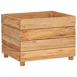 Acquista Letto Rialzato 50x40x38 cm Legno di Teak di Recupero e Acciaio con riferimento GHV-47421 della ditta GARDENHOME