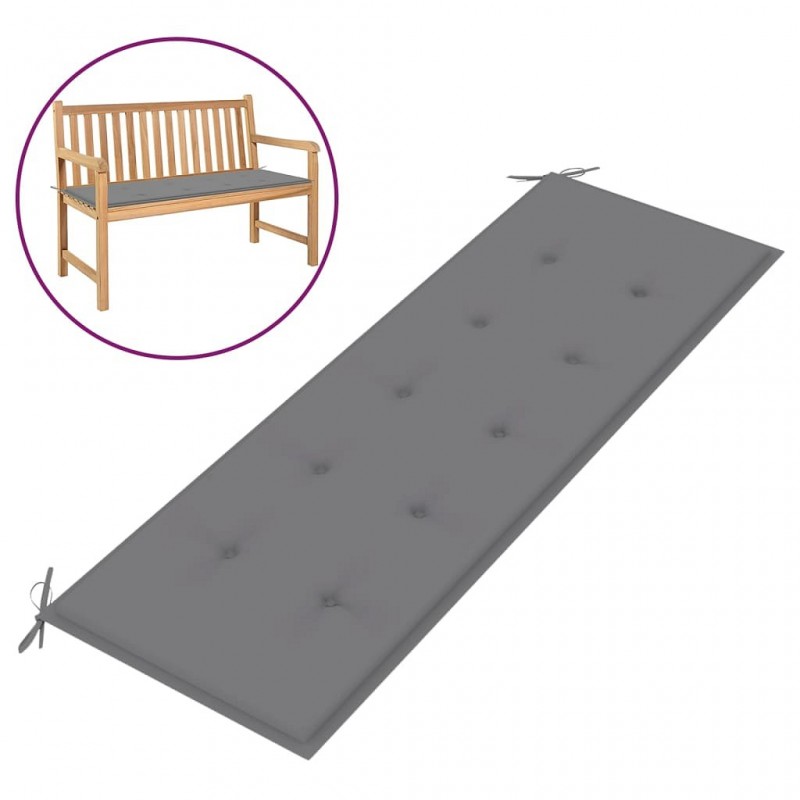 Acquista Cuscino per Panca da Giardino Grigio 150x50x3 cm con riferimento GHV-43195 della ditta GARDENHOME