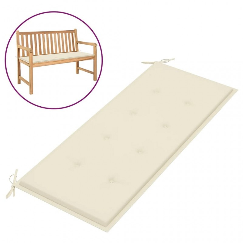 Acquista Cuscino per Panca da Giardino Crema 120x50x3 cm con riferimento GHV-43198 della ditta GARDENHOME