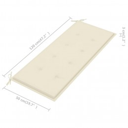 Acquista Cuscino per Panca da Giardino Crema 120x50x3 cm con riferimento GHV-43198 della ditta GARDENHOME