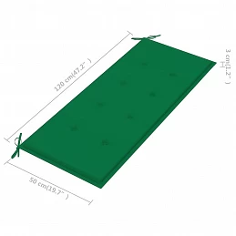 Acquista Cuscino per Panca da Giardino Verde 120x50x3 cm con riferimento GHV-43206 della ditta GARDENHOME