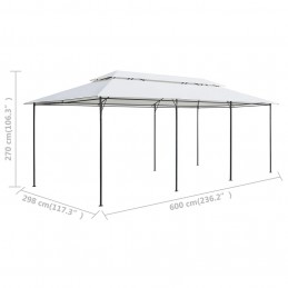 Acquista Gazebo 600x298x270 cm Bianco 180g/m² con riferimento GHV-310072 della ditta GARDENHOME