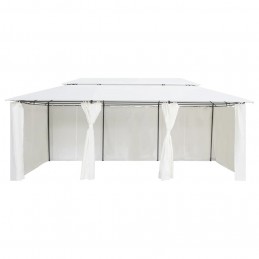 Acquista Gazebo con Tende 600x298x270 cm Bianco 180g/m² con riferimento GHV-310073 della ditta GARDENHOME