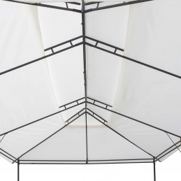 Acquista Gazebo con Tende 600x298x270 cm Bianco 180g/m² con riferimento GHV-310073 della ditta GARDENHOME