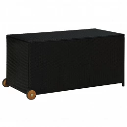 Acquista Contenitore da Giardino Nero 120x65x61 cm in Polyrattan con riferimento GHV-310089 della ditta GARDENHOME