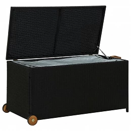 Acquista Contenitore da Giardino Nero 120x65x61 cm in Polyrattan con riferimento GHV-310089 della ditta GARDENHOME