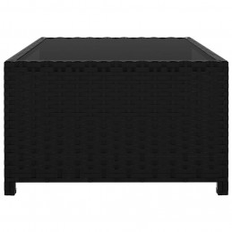 Acquista Lettini Prendisole 2 pz con Tavolo in Polyrattan Neri con riferimento GHV-47402 della ditta GARDENHOME