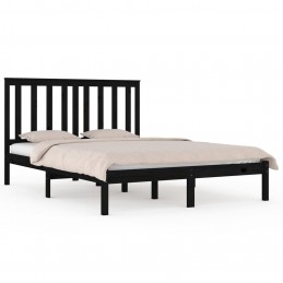 Acquista Giroletto Nero in Legno Massello di Pino 140x190 cm con riferimento GHV-3103827 della ditta GARDENHOME