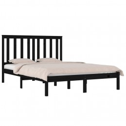 Acquista Giroletto Nero in Legno Massello di Pino 140x190 cm con riferimento GHV-3103827 della ditta GARDENHOME