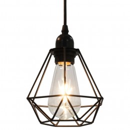 Acquista Lampadario con Design Diamante Nero 3 Lampadine E27 con riferimento GHV-281634 della ditta GARDENHOME