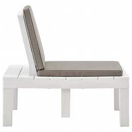 Acquista Sedie a Sdraio da Giardino e Cuscini 4 pz in Plastica Bianche con riferimento GHV-3054425 della ditta GARDENHOME