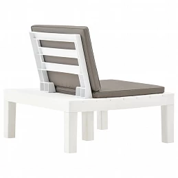 Acquista Sedie a Sdraio da Giardino e Cuscini 4 pz in Plastica Bianche con riferimento GHV-3054425 della ditta GARDENHOME