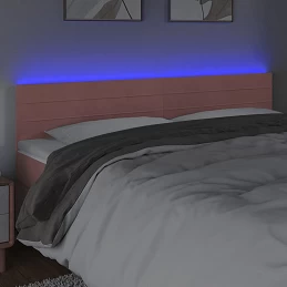 Acquista Testiera a LED Rosa 200x5x78/88 cm in Velluto con riferimento GHV-3121823 della ditta GARDENHOME