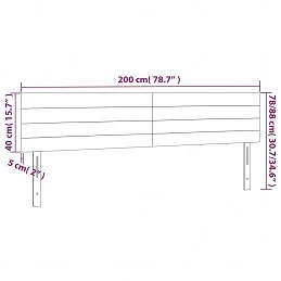 Acquista Testiera a LED Rosa 200x5x78/88 cm in Velluto con riferimento GHV-3121823 della ditta GARDENHOME